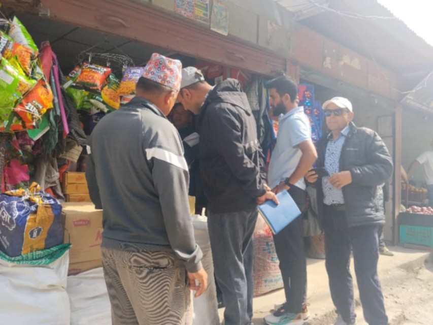 मेलम्ची नगरपालिकाको बजार अनुगमन