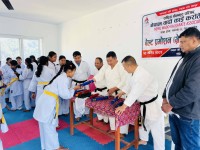 वादोकाई कराँतेकोे बेल्ट प्रमोशन ग्रेडिङ सम्पन्न, ३२ खेलाडीले पाए नयाँ बेल्ट