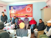 पाँचपोखरीमा एमाले गाउँपालिका स्तरीय   निर्बाचन परिचालन  कार्यालय उद्घाटन