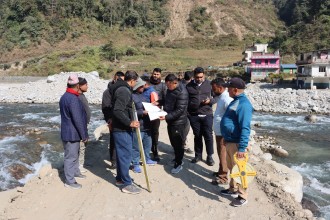 मेलम्ची–फट्टे पुल पुनर्निर्माणतर्फ ठोस पहल, नगरप्रमुख तामाङद्वारा स्थलगत अवलोकन