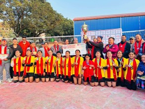 बागमती प्रदेश स्तरीय अन्तरजिल्ला मनोज स्मृति कप महिला भलिबल प्रतियोगिताको उपाधि धादिङलाई