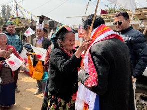 प्रतिनिधि सभा सदस्य उम्मेदवार शेरबहादुर तामाङद्वारा इन्द्रावती गाउँपालिकामा चुनावी घरदैलो अभियान सञ्चालन