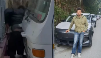 लिपिङ भन्सार अगाडि पार्किङमा रहेको टेलरले ठक्कर दिँदा एकजनाको मृत्यु