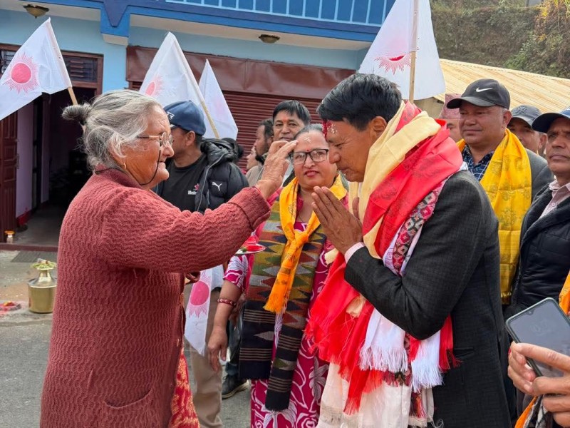 सबै पालिकाका गाउँ–बस्तीमा पुगेर शेर बहादुर तामाङकाे घरदैलो अभियान सम्पन्न, जेनजी पुस्ता लगायतका मतदाताहरु उत्साहित