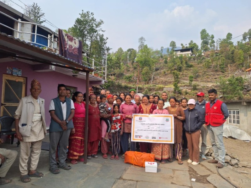 हेलम्बु र पाँचपोखरी थाङपाल गाउँपालिकामा पहिरोमा आधारित कृत्रिम घटना अभ्यास सम्पन्न