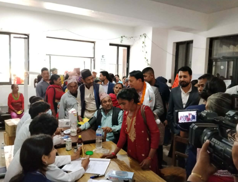 जलविरेमा आयोजित स्वास्थ्य शिविरमा ७६० ले लिए सेवा , जनशक्ति उत्पादनमा प्रदेशले जोड दिएको मन्त्री थापा मगरको भनाई