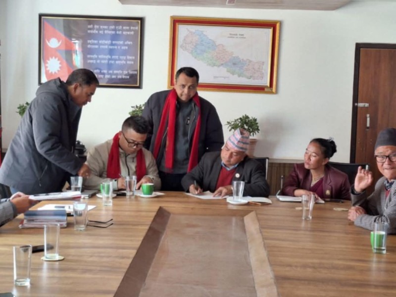 ईन्द्रावती गाउँपालिका र चिनियाँ निजी कम्पनीबीच कृषि क्षेत्रमा आधुनिकीकरण गर्न सहकार्य गर्नेसम्बन्धी सम्झौता